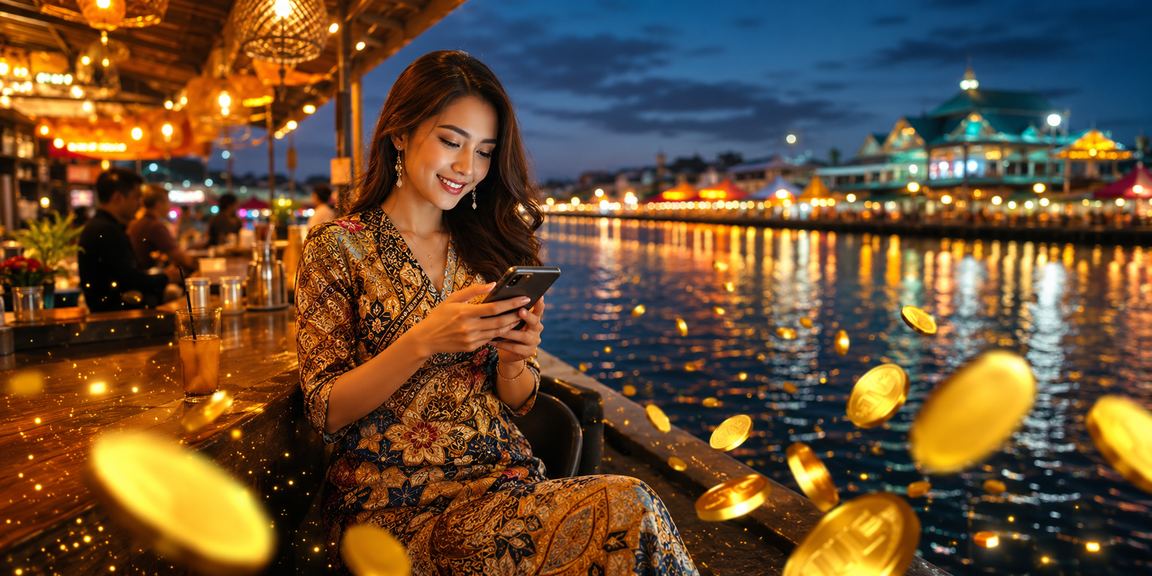 Pemain Malaysia mengakses kasino langsung bermotif batik dari telefon
